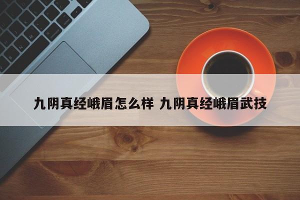九阴真经峨眉怎么样 九阴真经峨眉武技